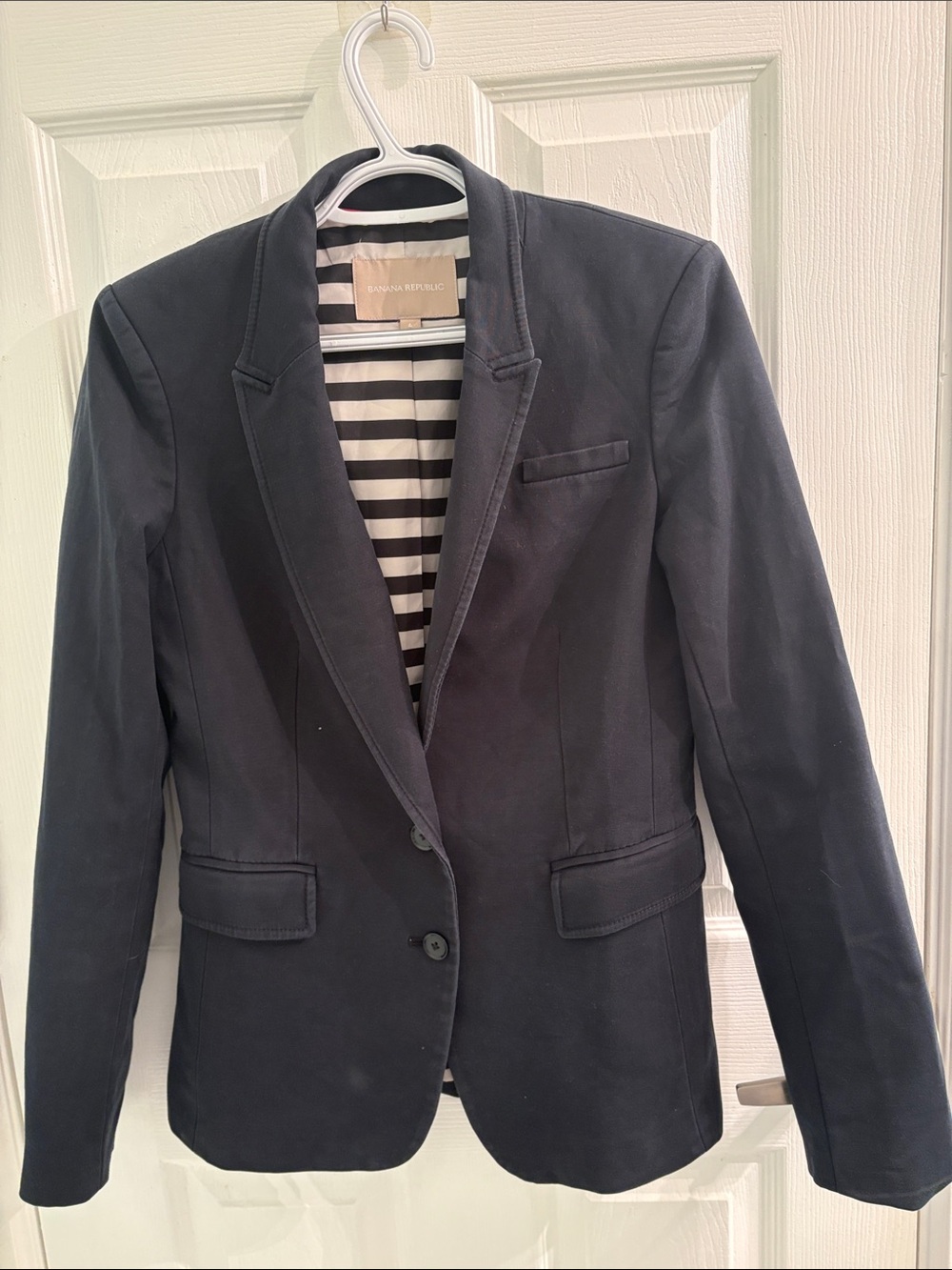 Banana Republic Vintage Women's Navy Single-Breasted Blazer